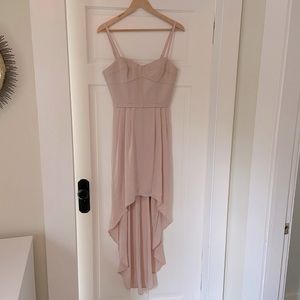 BCBGMaxAzria Blush High Low Bustier Dress Size S